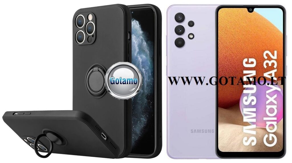 B-Hold dėklas Samsung Galaxy A32 mobiliajam juodos spalvos