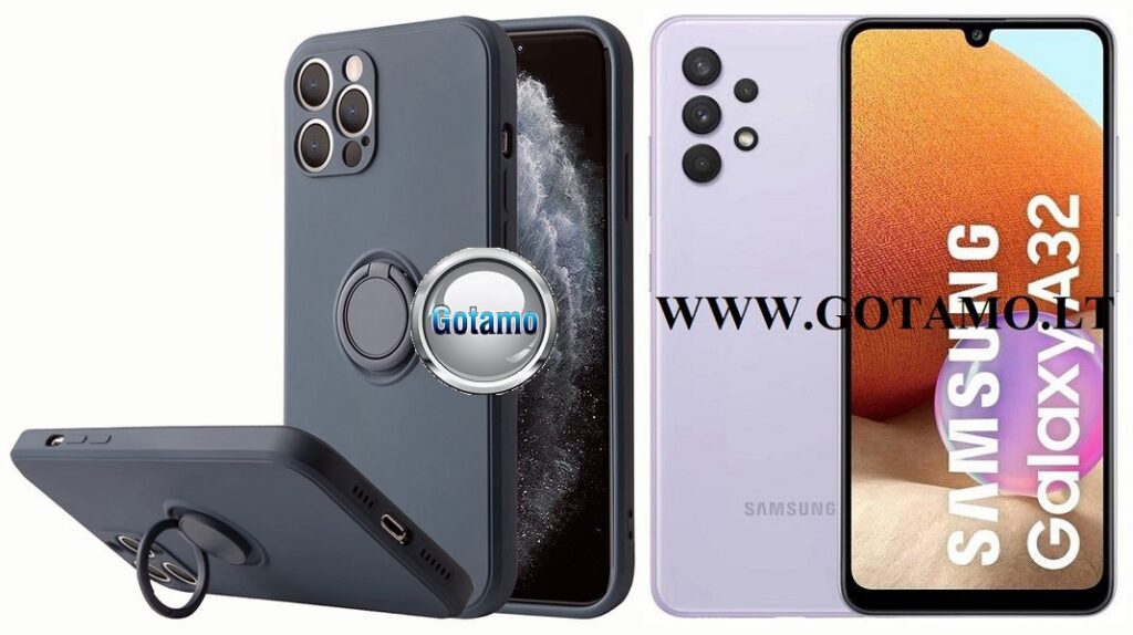 B-Hold dėklas Samsung Galaxy A32 mobiliajam mėlynos spalvos