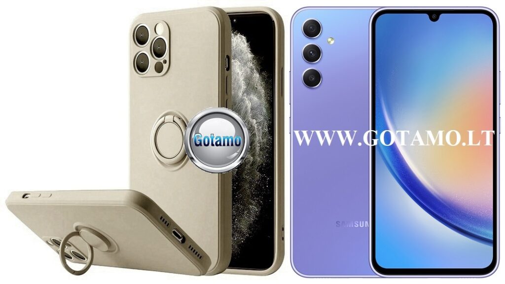 B-Hold dėklas Samsung Galaxy A34 mobiliajam rudos spalvos