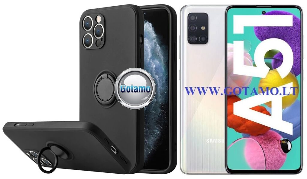 B-Hold dėklas Samsung Galaxy A51 mobiliajam juodos spalvos