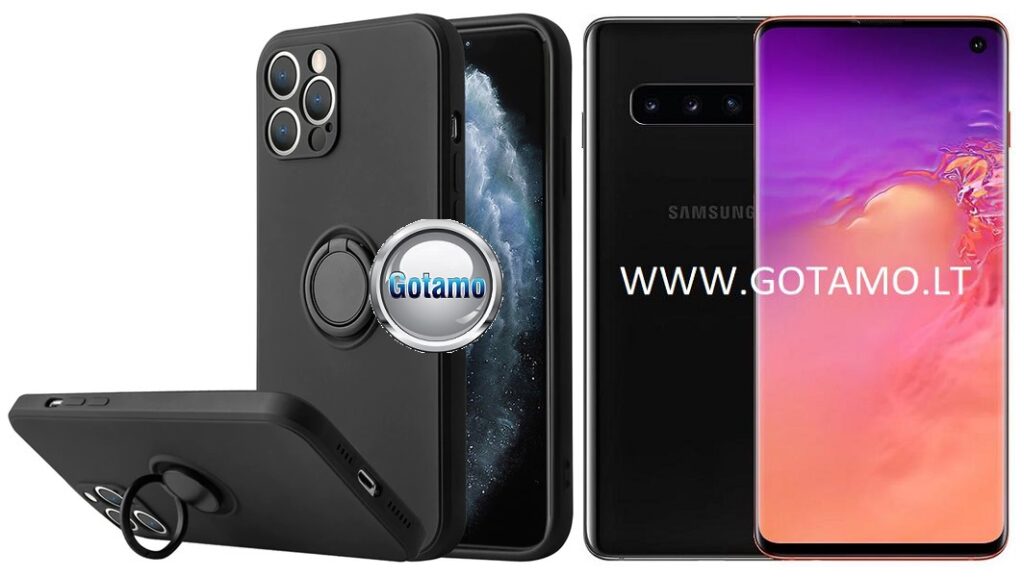 B-Hold dėklas Samsung Galaxy S10 mobiliajam juodos spalvos