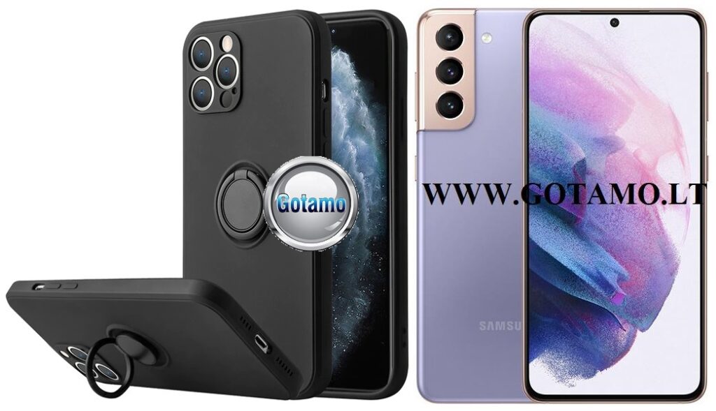 B-Hold dėklas Samsung Galaxy S21 mobiliajam juodos spalvos