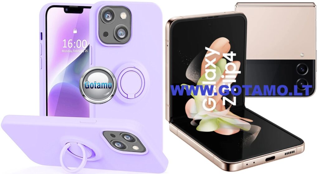 B-Hold dėklas Samsung Galaxy Z Flip 4 violetinės spalvos