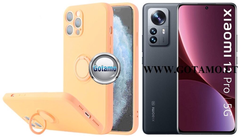 B-Hold dėklas nugarėlė Xiaomi 12 Pro, Xiaomi 12S Pro mobiliajam telefonui šviesiai oranžinės spalvos