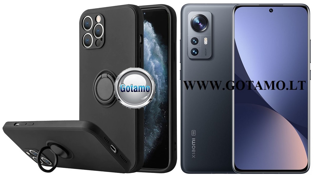 B-Hold dėklas nugarėlė Xiaomi 12, Xiaomi 12X, Xiaomi 12S mobiliajam telefonui juodos spalvos 1 B-Hold dėklas nugarėlė Xiaomi 12, Xiaomi 12X, Xiaomi 12S mobiliajam telefonui juodos spalvos