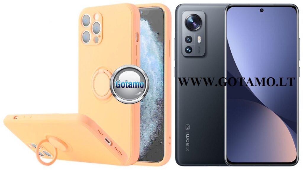 B-Hold dėklas nugarėlė Xiaomi 12, Xiaomi 12X, Xiaomi 12S mobiliajam telefonui šviesiai oranžinės spalvos