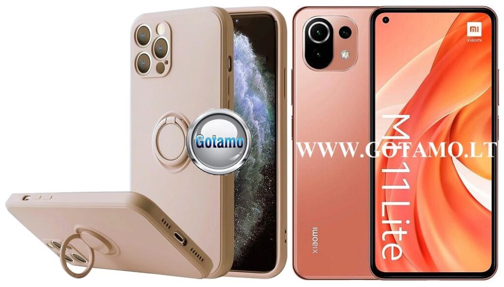 B-Hold dėklas nugarėlė Xiaomi Mi 11 Lite, Xiaomi Mi 11 Lite 5G mobiliesiems telefonams šviesiai rudos spalvos
