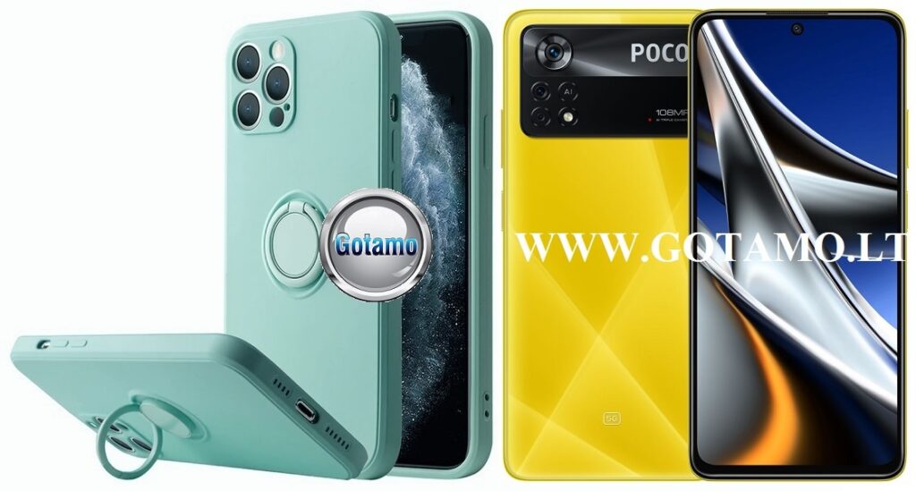 B-Hold dėklas nugarėlė Xiaomi Poco X4 Pro 5G mobiliajam telefonui mėtinės spalvos