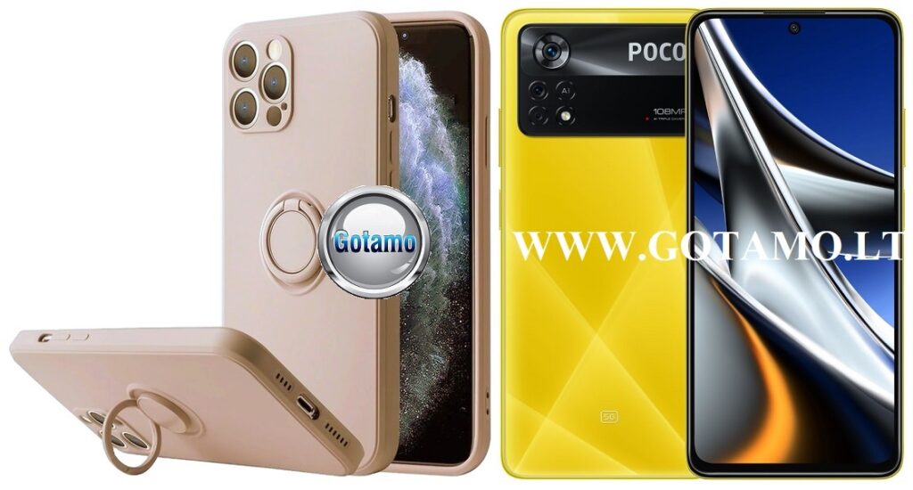 B-Hold dėklas nugarėlė Xiaomi Poco X4 Pro 5G mobiliajam telefonui šviesiai rudos spalvos