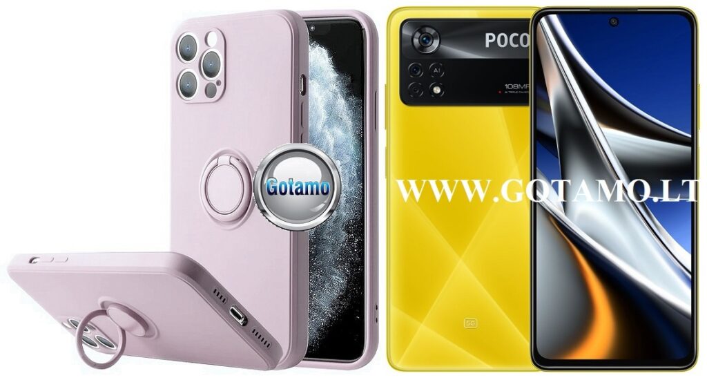 B-Hold dėklas nugarėlė Xiaomi Poco X4 Pro 5G mobiliajam telefonui violetinės (levandų) spalvos
