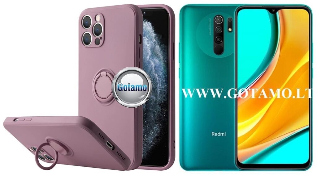 B-Hold dėklas nugarėlė Xiaomi Redmi 9 mobiliajam telefonui violetinės spalvos