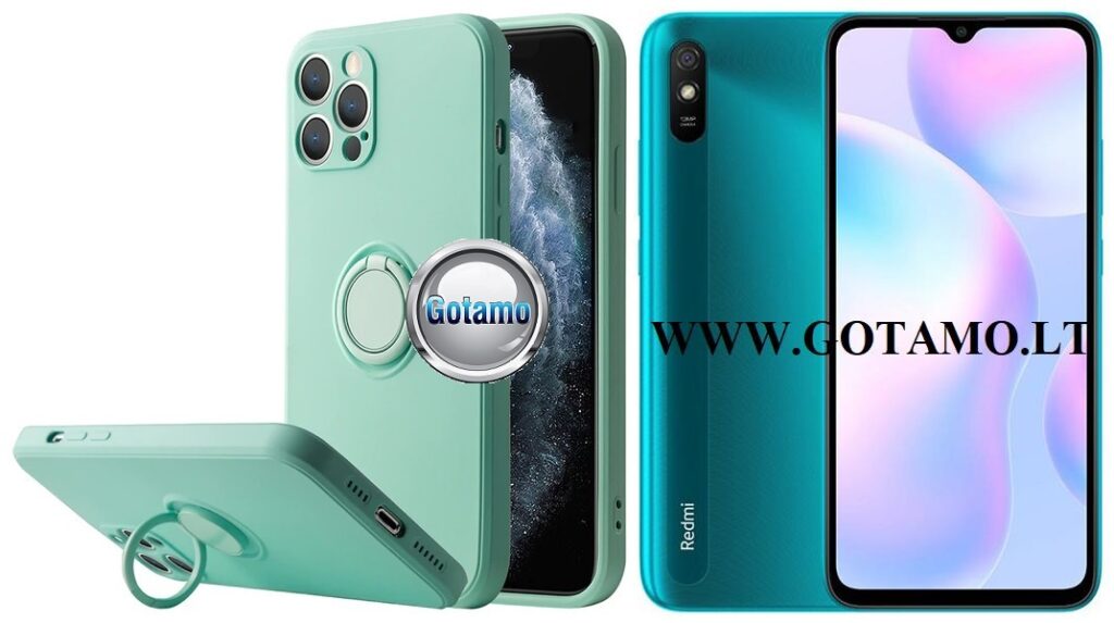 B-Hold dėklas nugarėlė Xiaomi Redmi 9A mobiliajam telefonui mėtinės spalvos
