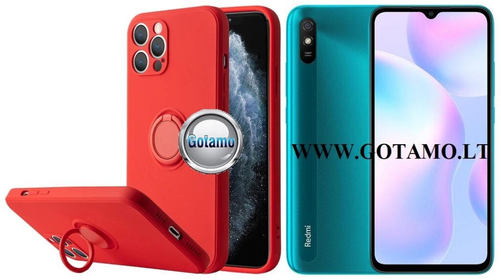 B-Hold dėklas nugarėlė Xiaomi Redmi 9A mobiliajam telefonui raudonos spalvos