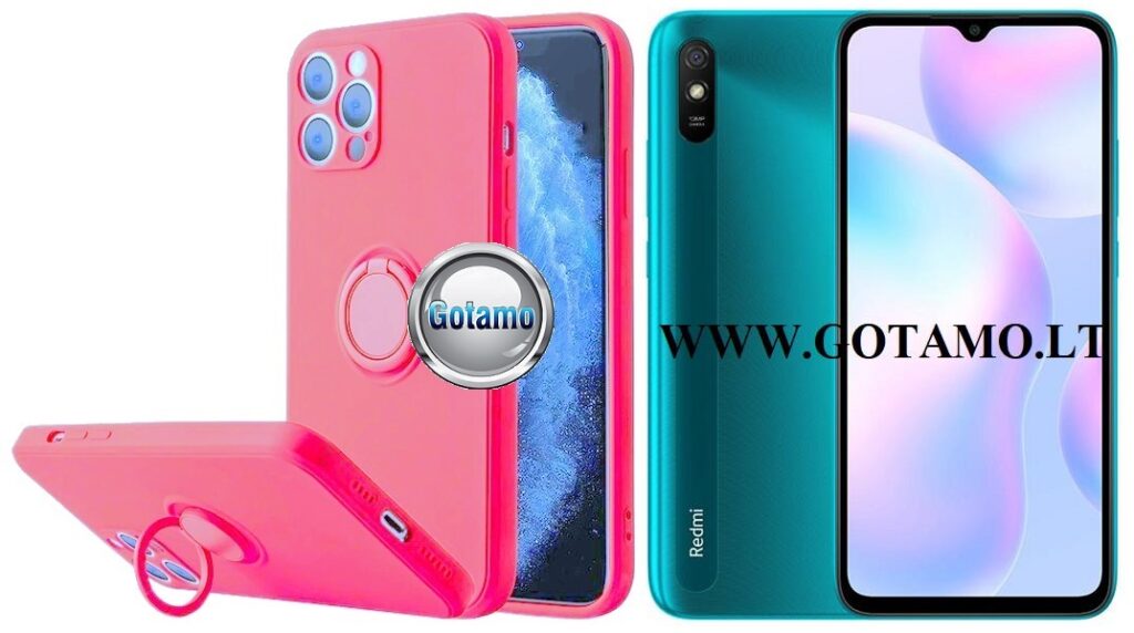 B-Hold dėklas nugarėlė Xiaomi Redmi 9A mobiliajam telefonui ryškiai rožinės spalvos