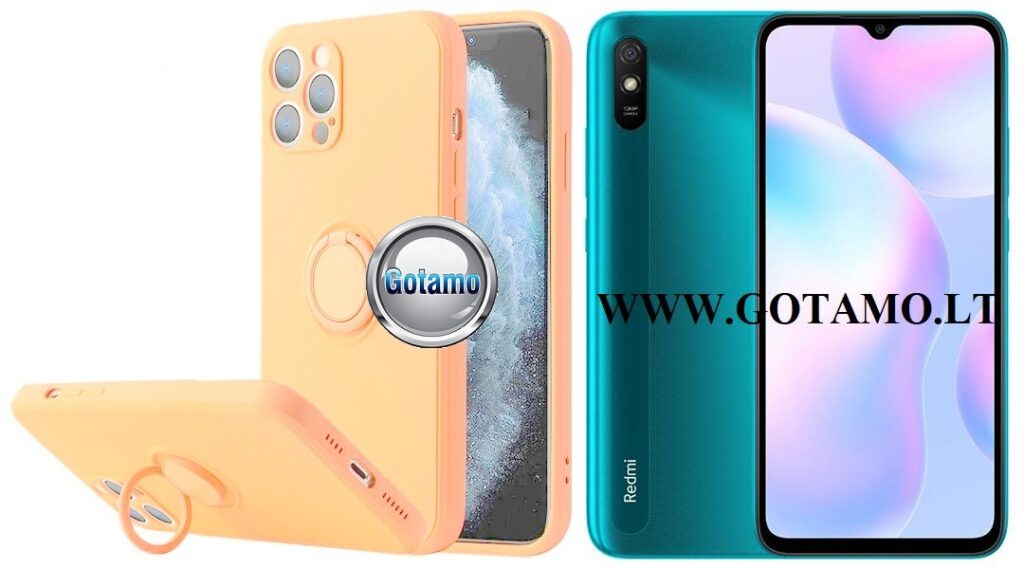 B-Hold dėklas nugarėlė Xiaomi Redmi 9A mobiliajam telefonui šviesiai oranžinės spalvos
