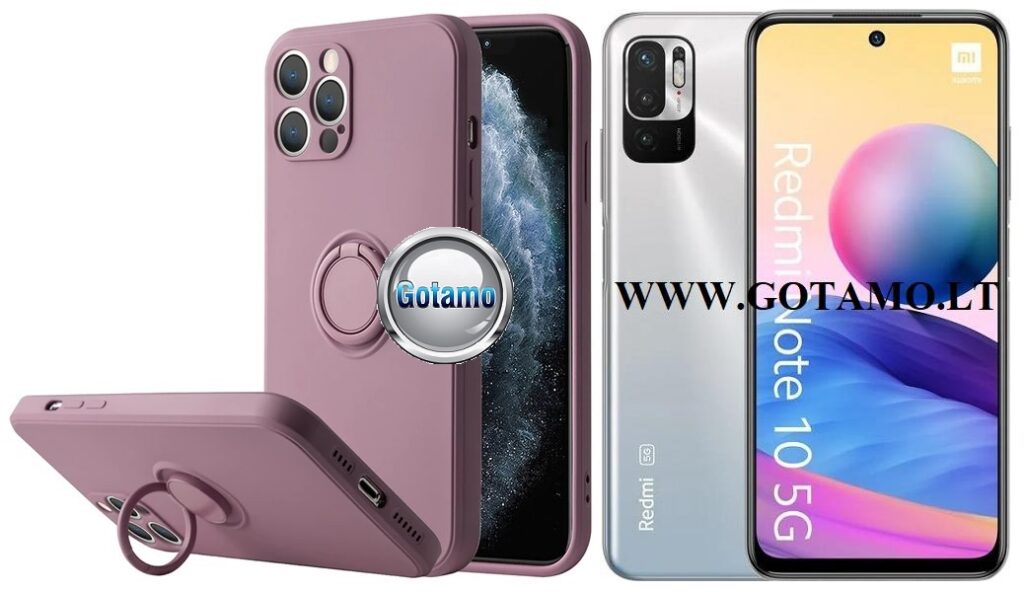 B-Hold dėklas nugarėlė Xiaomi Redmi Note 10 5G, Xiaomi Redmi Note 10T 5G, Xiaomi Poco M3 Pro 5G mobiliesiems telefonams violetinės spalvos
