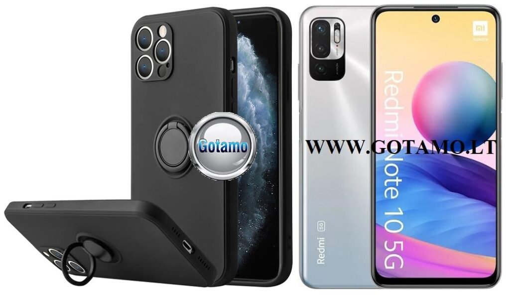 B-Hold dėklas nugarėlė Xiaomi Redmi Note 10 5G, Xiaomi Redmi Note 10T 5G, Xiaomi Poco M3 Pro 5G mobiliesiems telefonams juodos spalvos