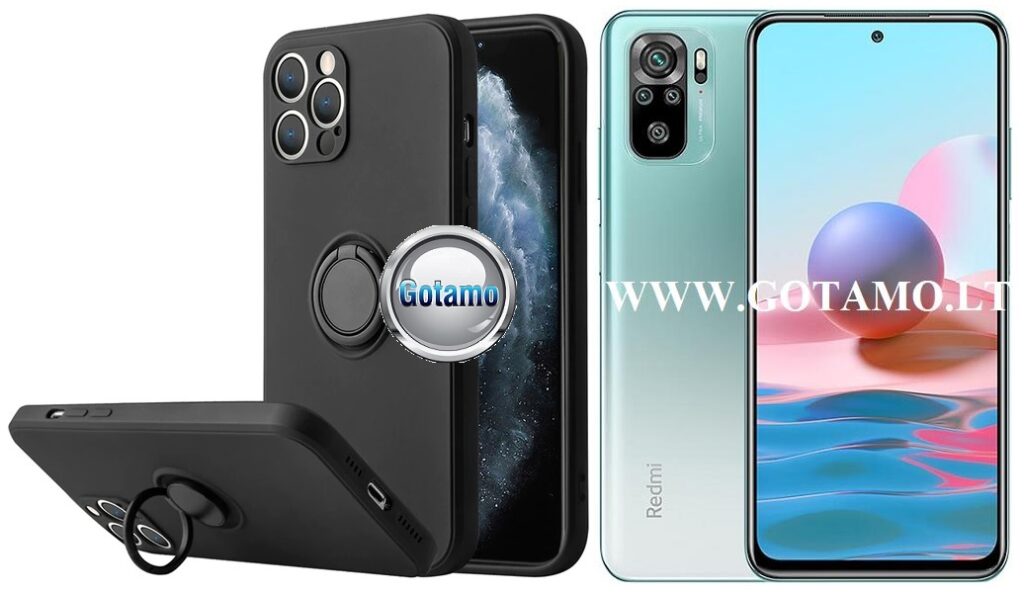 B-Hold dėklas nugarėlė Xiaomi Redmi Note 10, Xiaomi Redmi Note 10S, Xiaomi Poco M5s mobiliesiems telefonams juodos spalvos