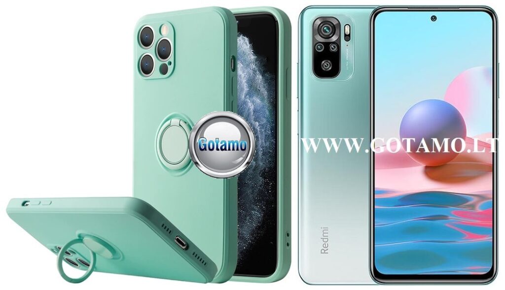 B-Hold dėklas nugarėlė Xiaomi Redmi Note 10, Xiaomi Redmi Note 10S, Xiaomi Poco M5s mobiliesiems telefonams mėtinės spalvos