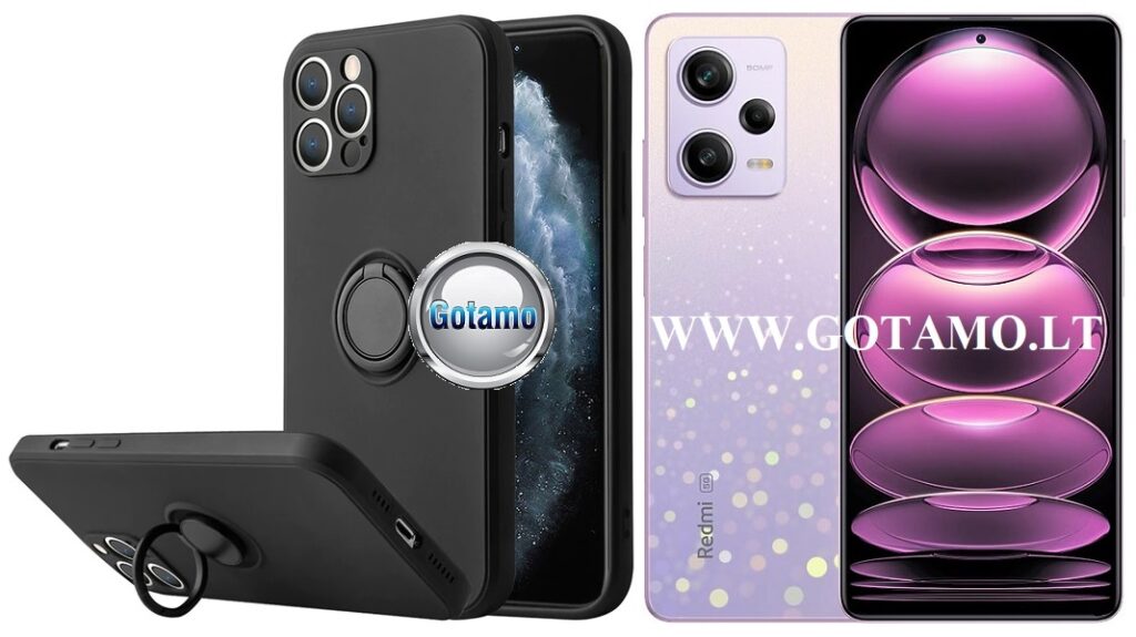B-Hold dėklas nugarėlė Xiaomi Redmi Note 12 Pro mobiliajam telefonui juodos spalvos
