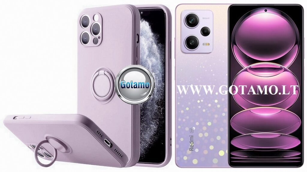 B-Hold dėklas nugarėlė Xiaomi Redmi Note 12 Pro mobiliajam telefonui violetinės (levandų) spalvos