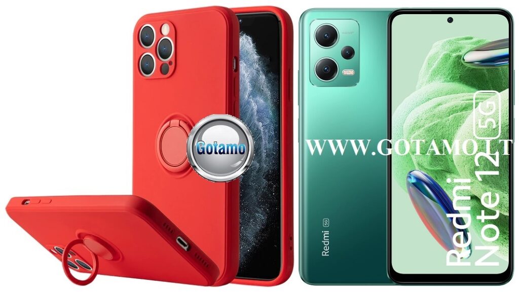 B-Hold dėklas nugarėlė Xiaomi Redmi Note 12, Xiaomi Poco X5 mobiliesiems telefonams raudonos spalvos