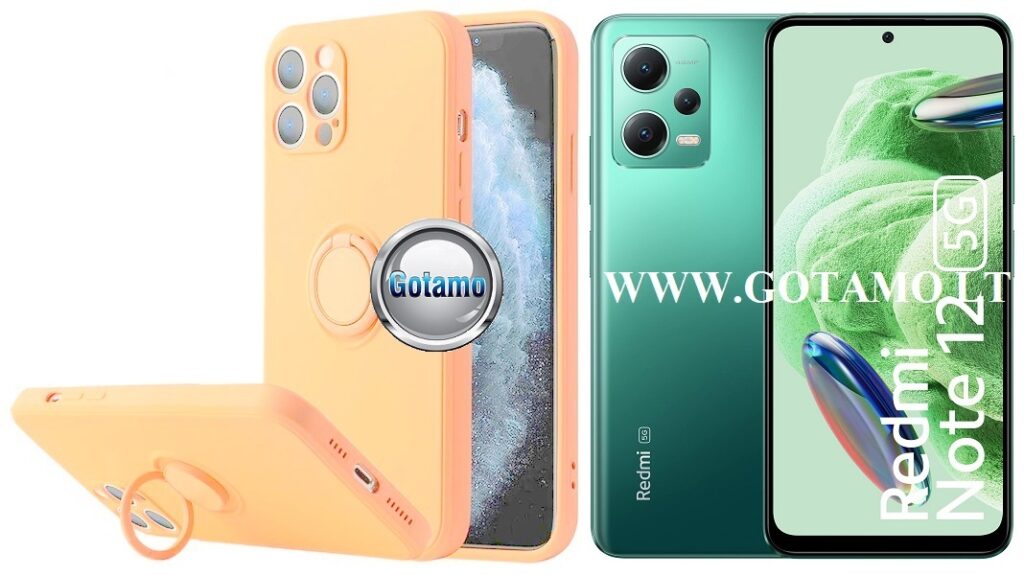 B-Hold dėklas nugarėlė Xiaomi Redmi Note 12, Xiaomi Poco X5 mobiliesiems telefonams šviesiai oranžinės spalvos