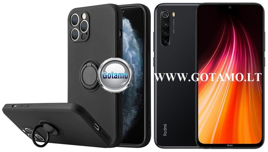B-Hold dėklas nugarėlė Xiaomi Redmi Note 8T mobiliajam telefonui juodos spalvos