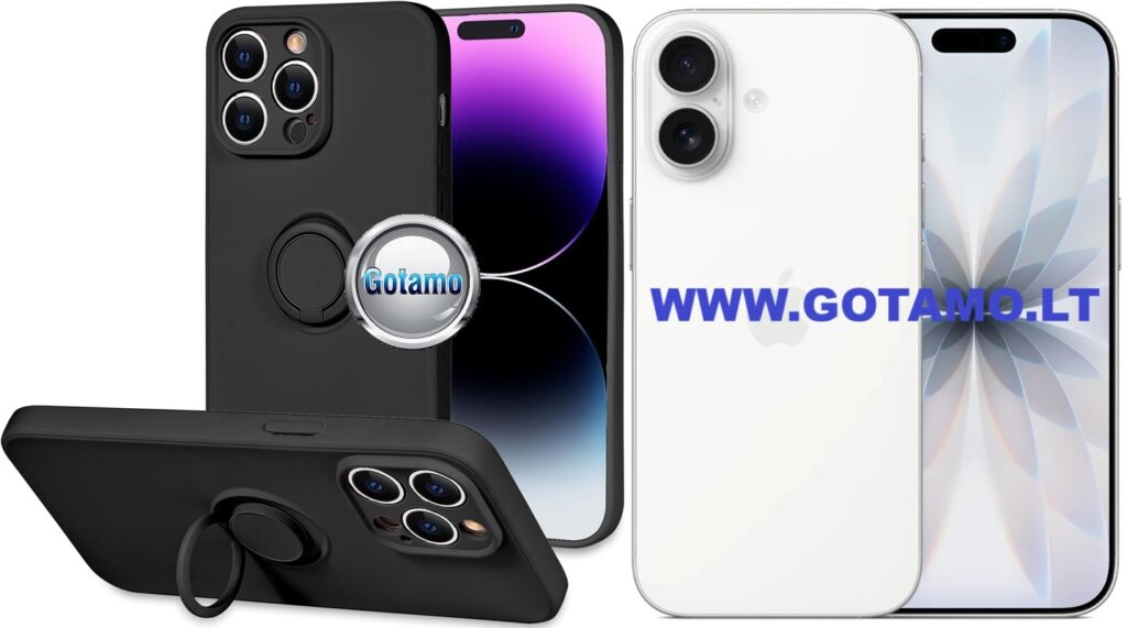 B hold plus deklas Apple iPhone 17 juodos