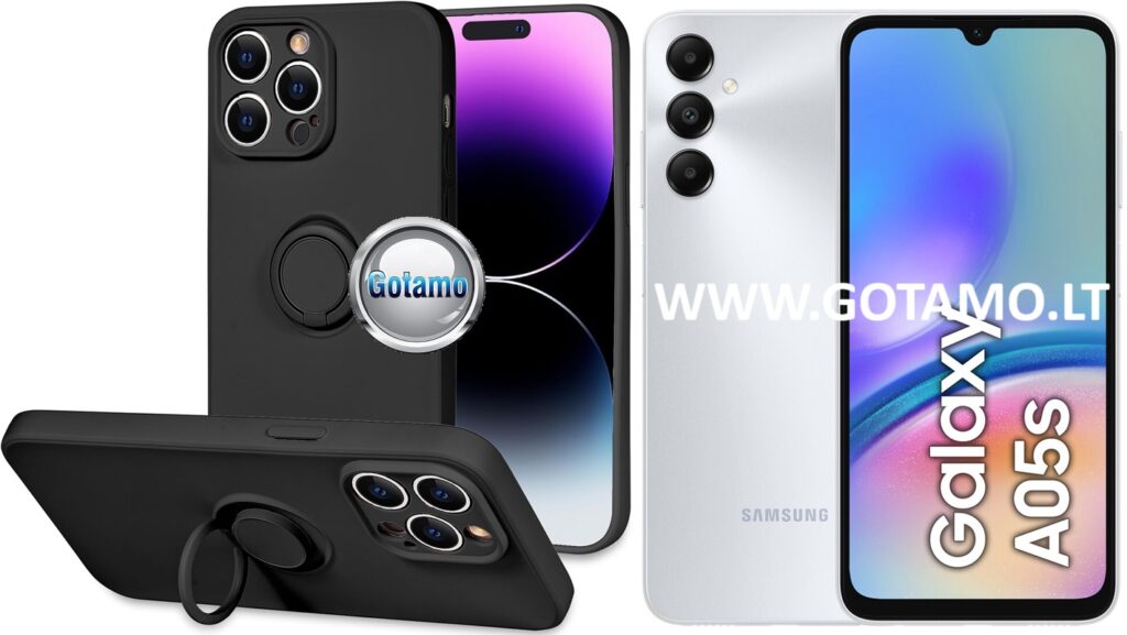 B-Hold Plus dėklas Samsung Galaxy A05s juodos spalvos