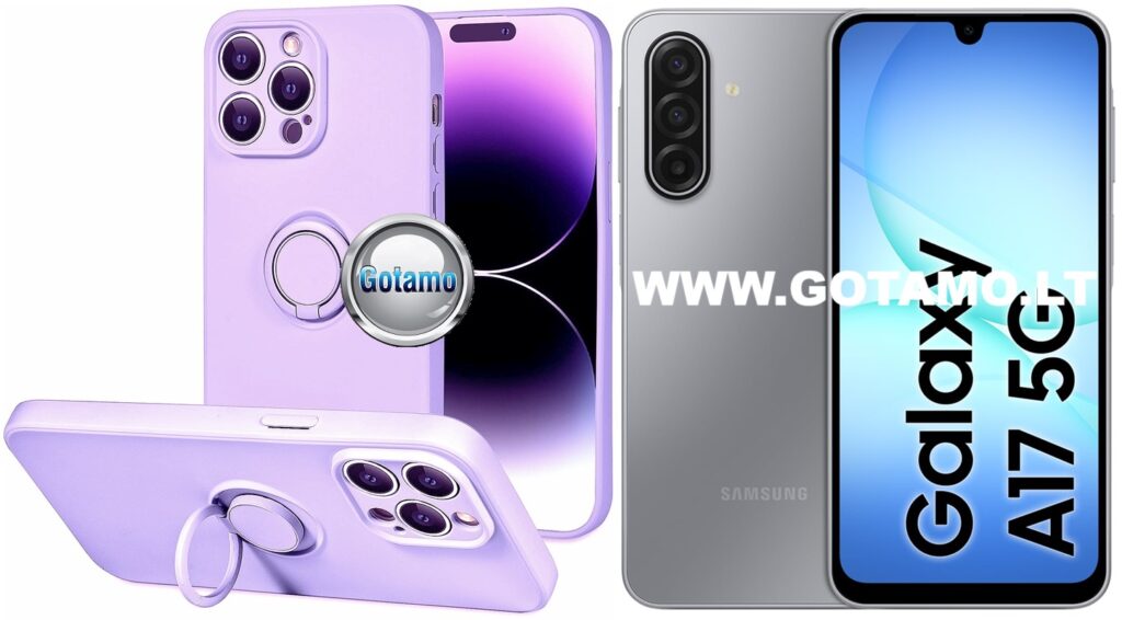 B-Hold Plus dėklas Samsung Galaxy A17 violetinės spalvos
