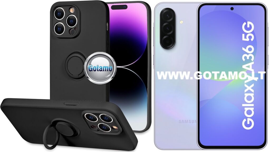 B-Hold Plus dėklas Samsung Galaxy A36 juodos spalvos