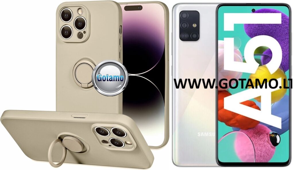 B-Hold Plus dėklas Samsung Galaxy A51 rudos spalvos