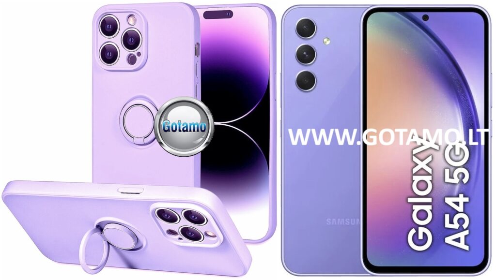 B-Hold Plus dėklas Samsung Galaxy A54 violetinės spalvos