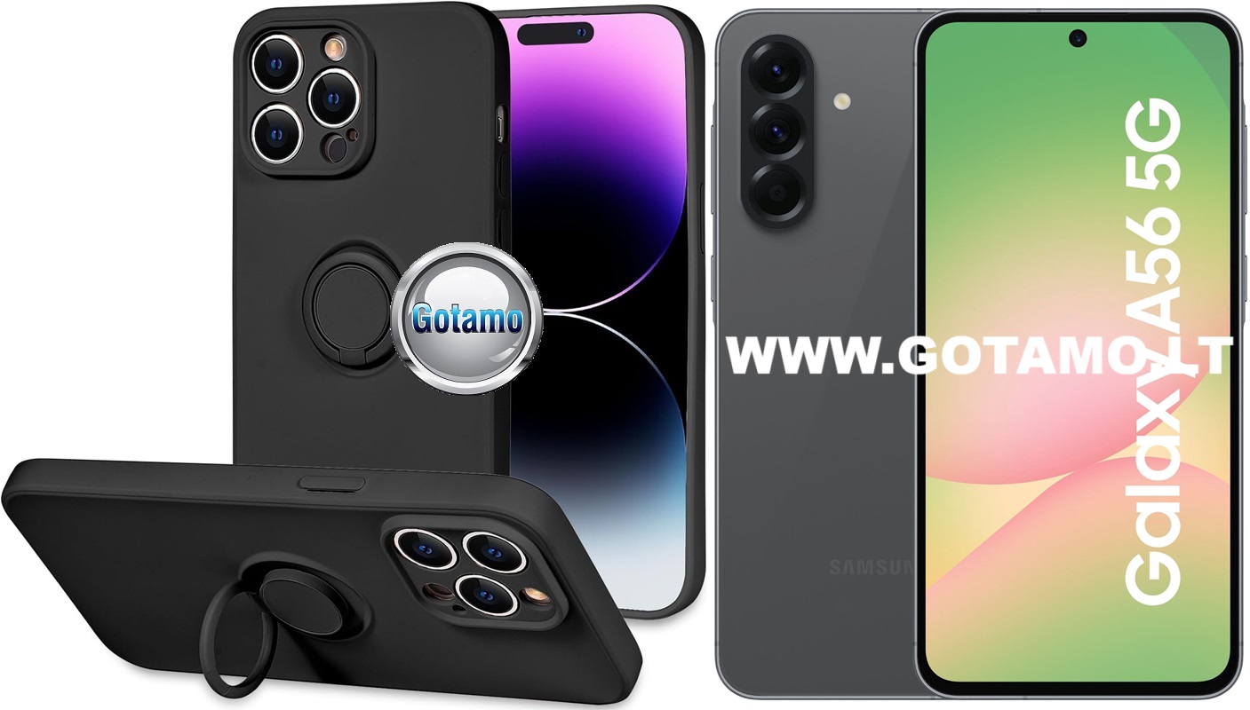 B-Hold Plus dėklas nugarėlė Samsung Galaxy A56 telefonui juodos spalvos 1 B-Hold Plus dėklas Samsung Galaxy A56 juodos spalvos