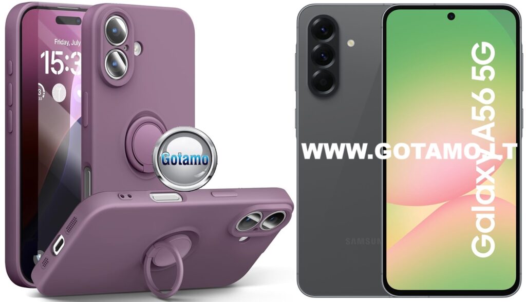 B-Hold Plus dėklas Samsung Galaxy A56 violetinės spalvos