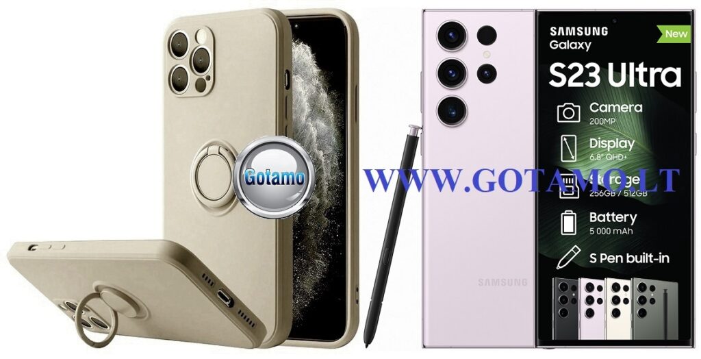 B-Hold Plus dėklas Samsung Galaxy S23 Ultra rudos spalvos