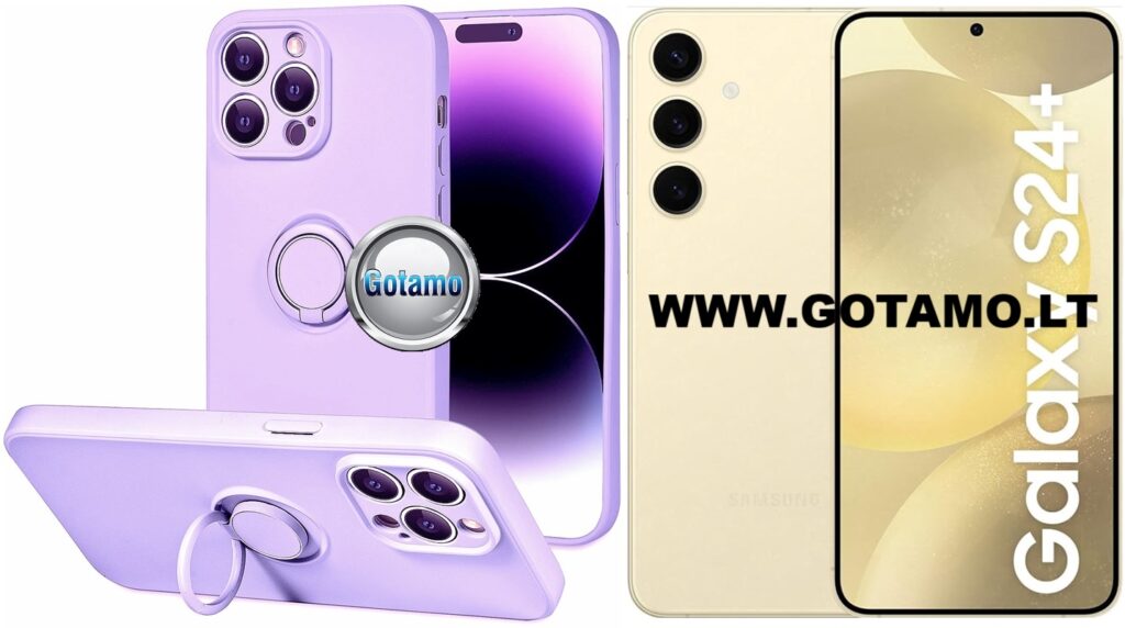 B-Hold Plus dėklas Samsung Galaxy S24+ (S24 Plus) violetinės spalvos
