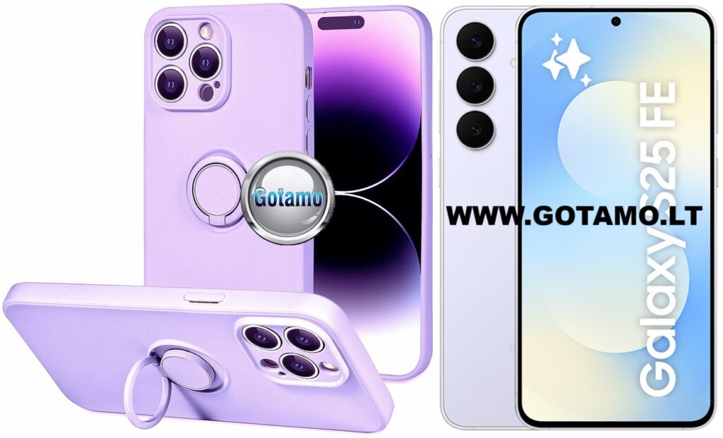 B-Hold Plus dėklas Samsung Galaxy S25 FE violetinės spalvos