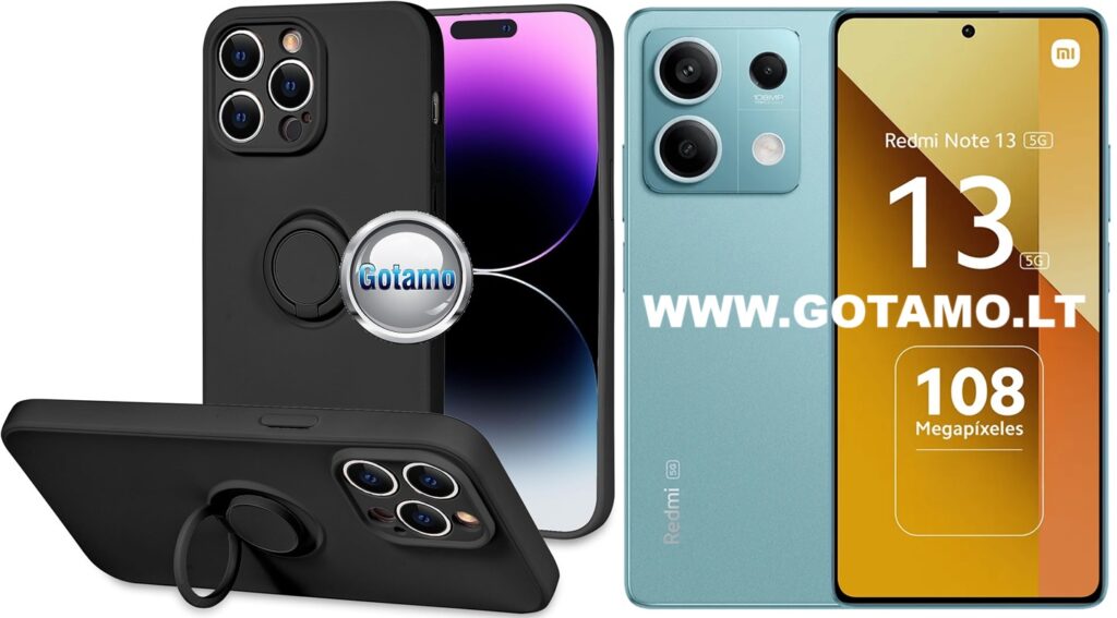 B-Hold Plus dėklas nugarėlė Xiaomi Redmi Note 13 5G telefonui juodos spalvos