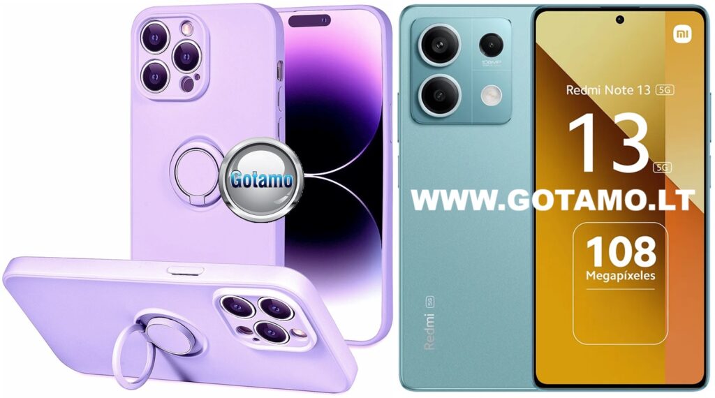 B-Hold Plus dėklas nugarėlė Xiaomi Redmi Note 13 5G telefonui levandų violetinės spalvos