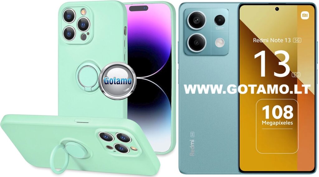 B-Hold Plus dėklas nugarėlė Xiaomi Redmi Note 13 5G telefonui mėtinės spalvos