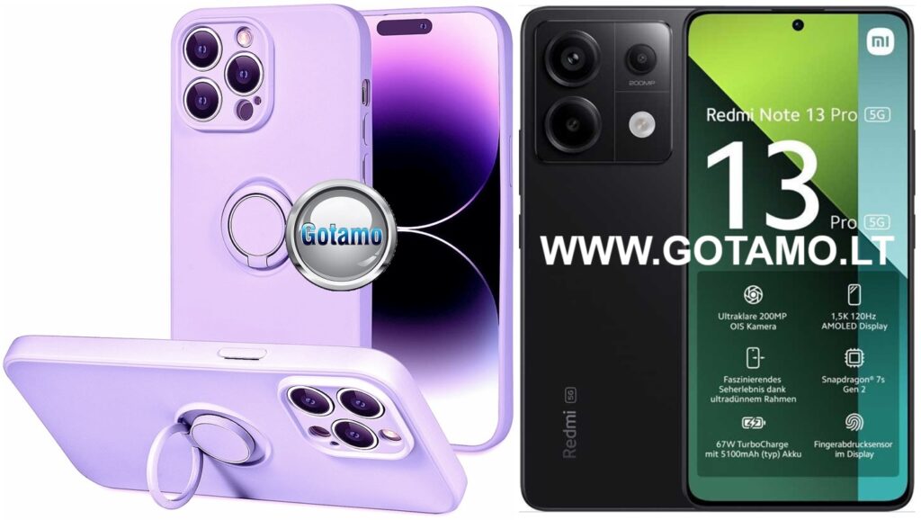B-Hold Plus dėklas nugarėlė Xiaomi Redmi Note 13 Pro 5G, Xiaomi Poco X6 telefonams levandų violetinės spalvos