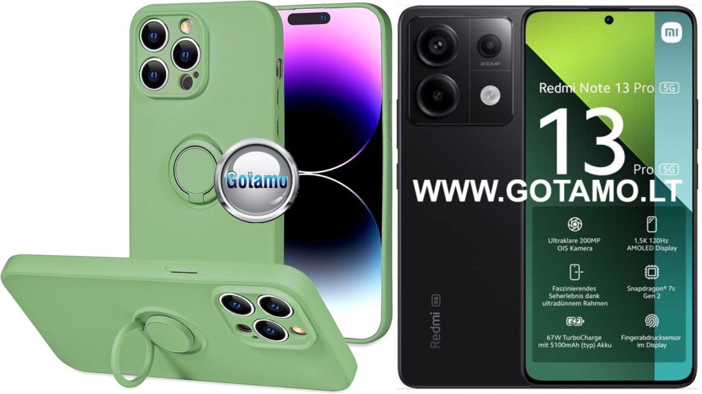 B-Hold Plus dėklas nugarėlė Xiaomi Redmi Note 13 Pro 5G, Xiaomi Poco X6 telefonams mačos žalios spalvos