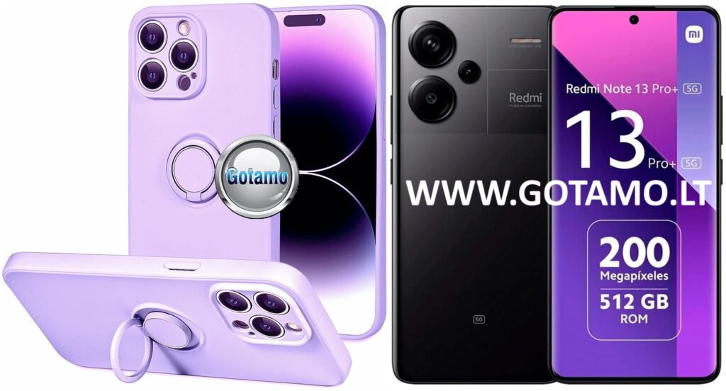 B-Hold Plus dėklas nugarėlė Xiaomi Redmi Note 13 Pro Plus telefonui levandų violetinės spalvos