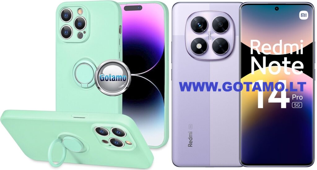 B-Hold Plus dėklas nugarėlė Xiaomi Redmi Note 14 Pro 5G, Xiaomi Poco X7 telefonams mėtinės spalvos