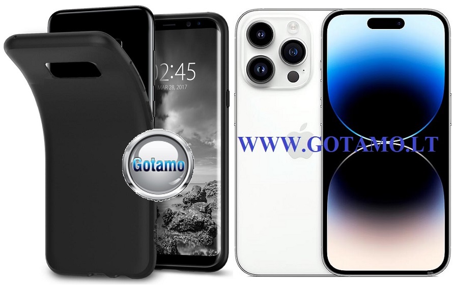 B matte deklas Apple iPhone 14 pro juodos