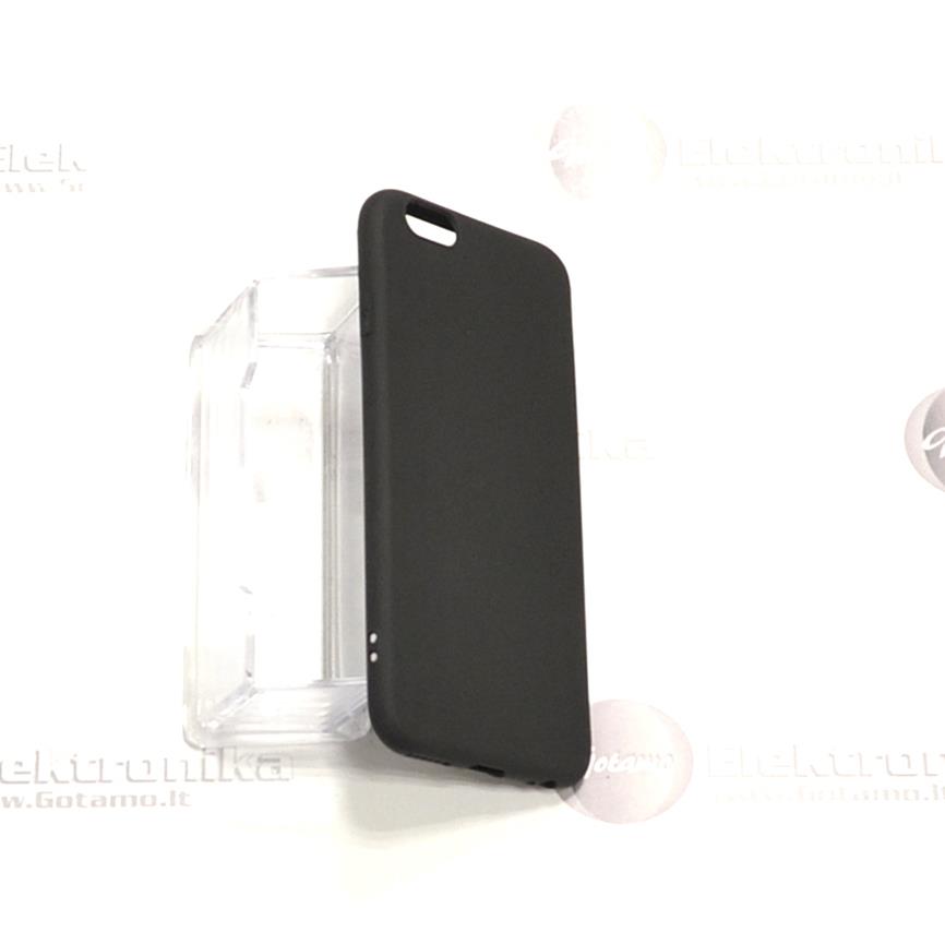 B-matte dėklas nugarėlė Apple iPhone 6 6s mobiliesiems telefonams juodos spalvos 3 B matte dėklas nugarėlė Apple iPhone 6 6s juodos vaizdas iš galo