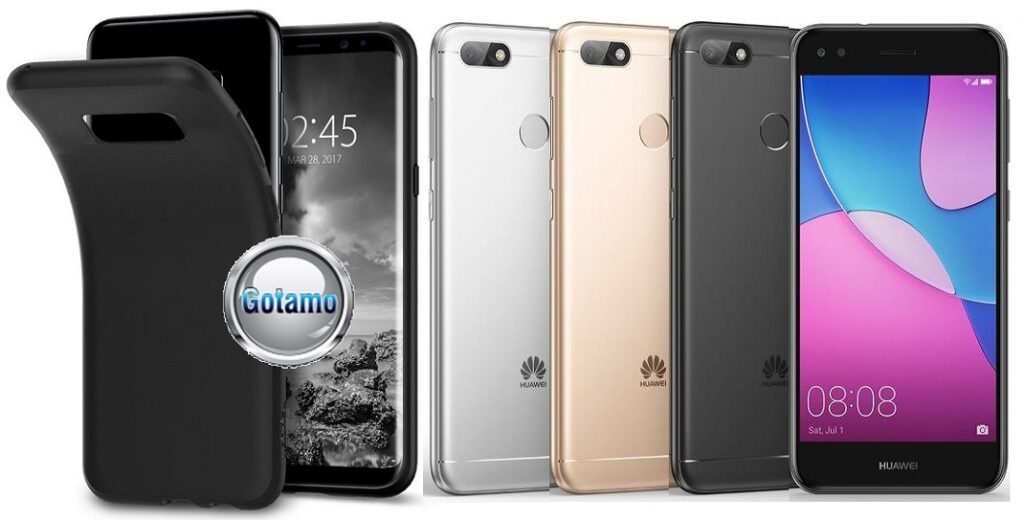 B-matte dėklas nugarėlė Huawei P9 Lite mini mobiliesiems telefonams juodos spalvos