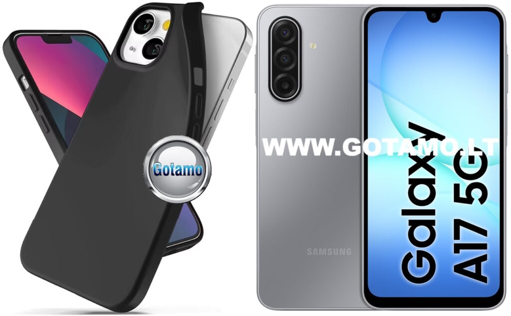 B-matte dėklas Samsung Galaxy A17 juodos spalvos